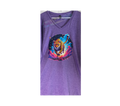 Vivid Cheetah Night Run Unisex Purple V-Neck T-Shirt