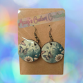 Wooden Flower & Butterfly Earrings