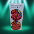 Tropical Flower Car Coasters