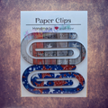 Patriotic Jumbo Acrylic Paper Clips – Flag & Stars