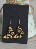 Laser Cut Butterfly Earrings (Hand Painted)