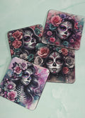 Sugar Skull Women Neoprene Coasters – Set of 4