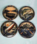 Fishing Theme Ceramic Coasters – Set of 4