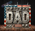 20 oz Skinny Tumbler - Patriotic Dad