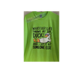 Duck & Let It Hit Someone Else Unisex Neon Green T-Shirt