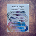 Jumbo Acrylic Paper Clips – Floral & Beach Designs