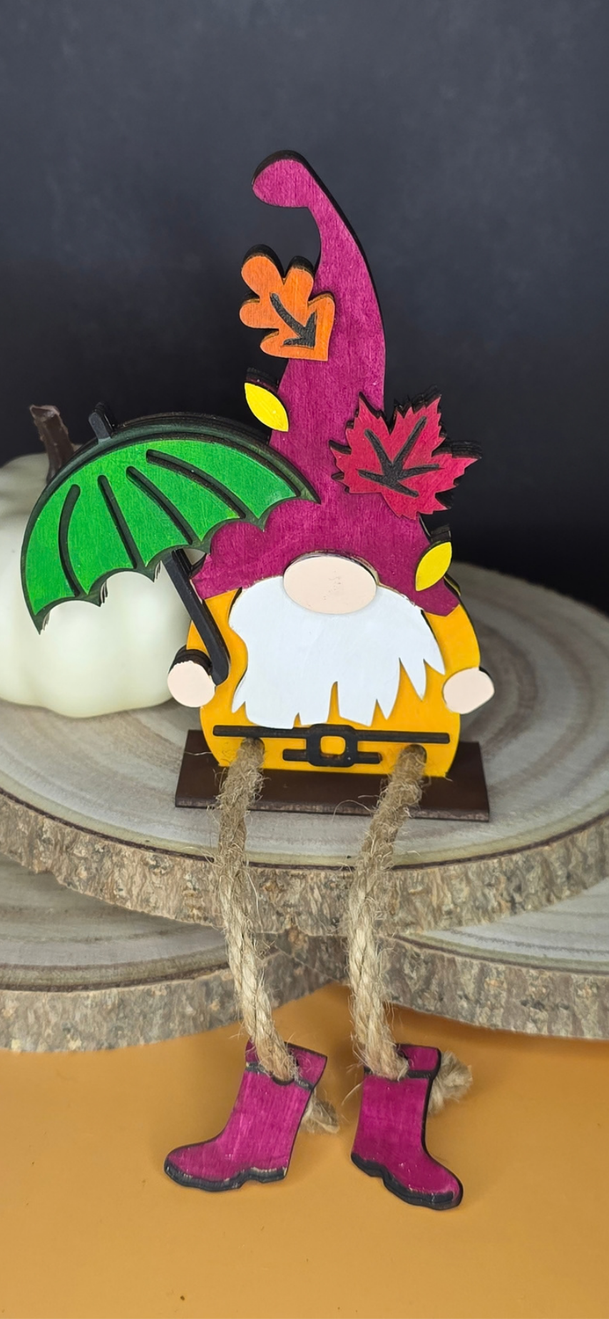Fall Gnome Shelf Sitter