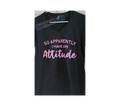 So Apparently I Have an Attitude Women's Black V-Neck T-Shirt