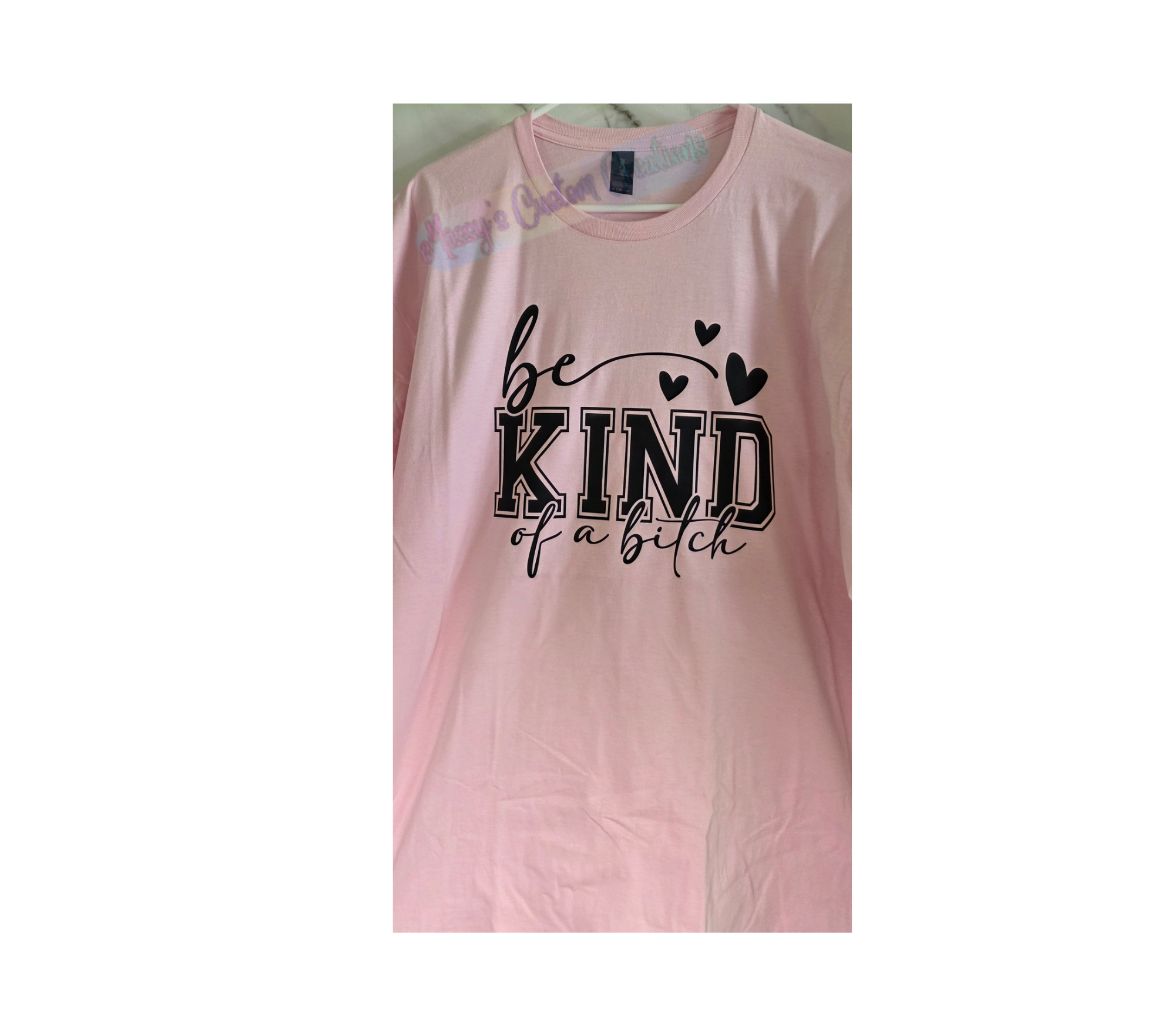 Be Kind of a Bitch Unisex Light Pink T-Shirt