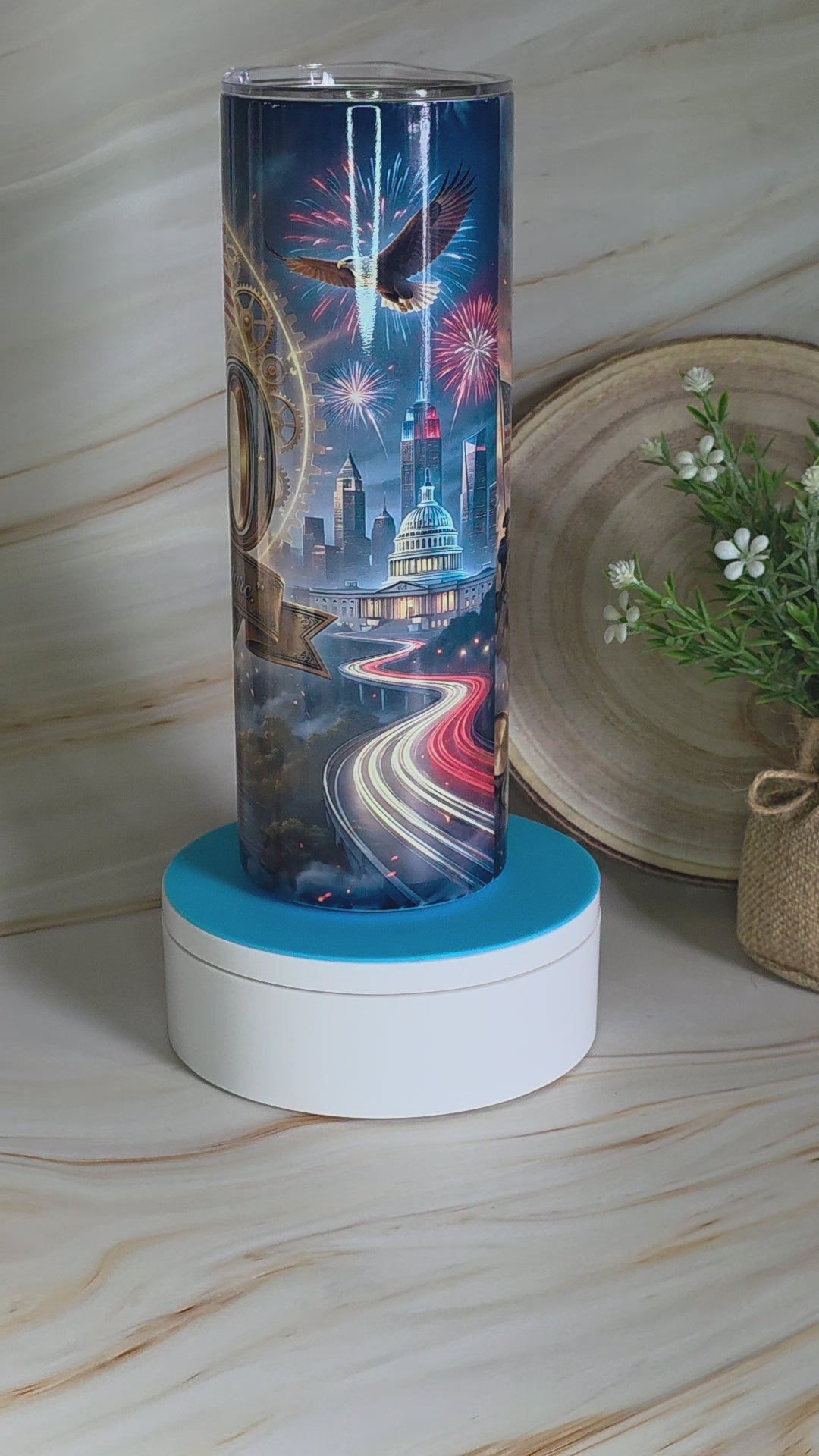 20 oz Skinny Tumbler - USA 250th